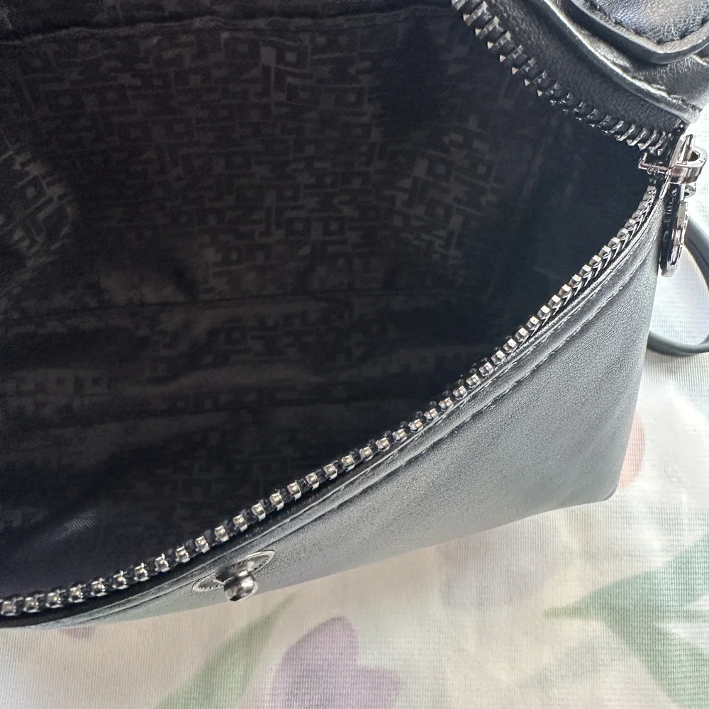 Longchamp Le Pliage Xtra Mini Black Leather Crossbody Bag - Picture 3 of 9